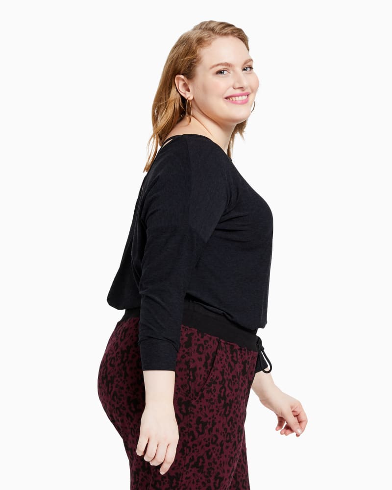 Front of plus size Aster Long-Sleeve Tee by Beyond Yoga | Dia&Co | dia_product_style_image_id:153117